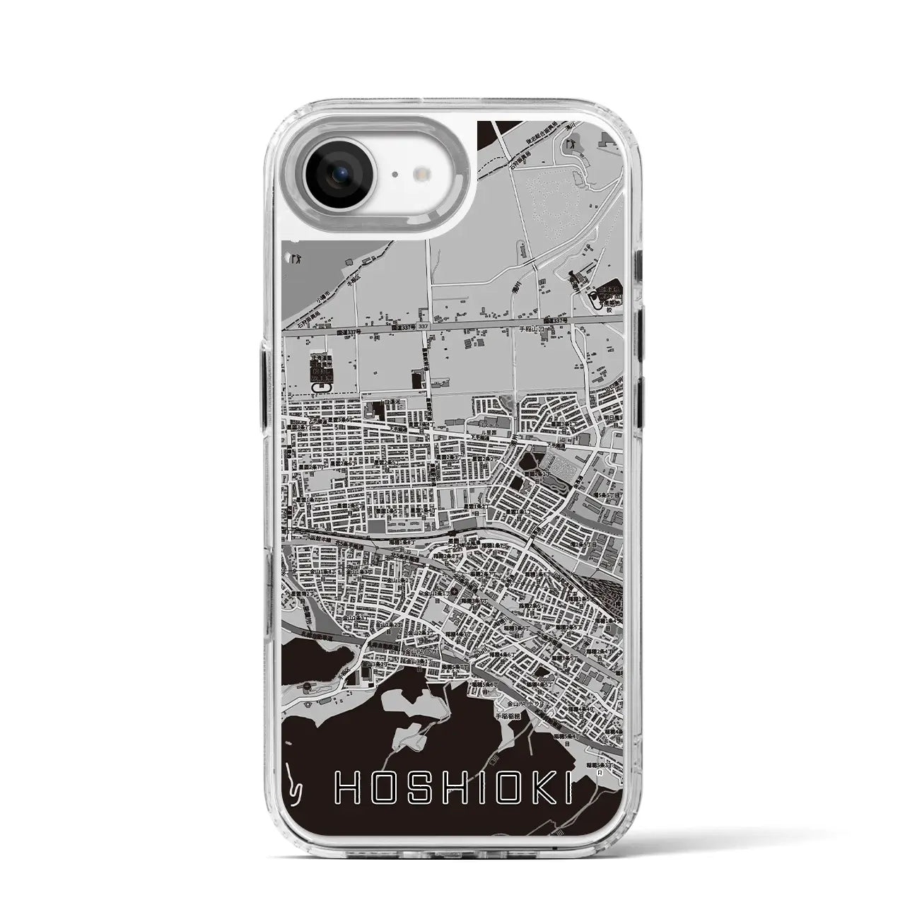 【星置（北海道）】地図柄iPhoneケース（MagSafeタイプ）