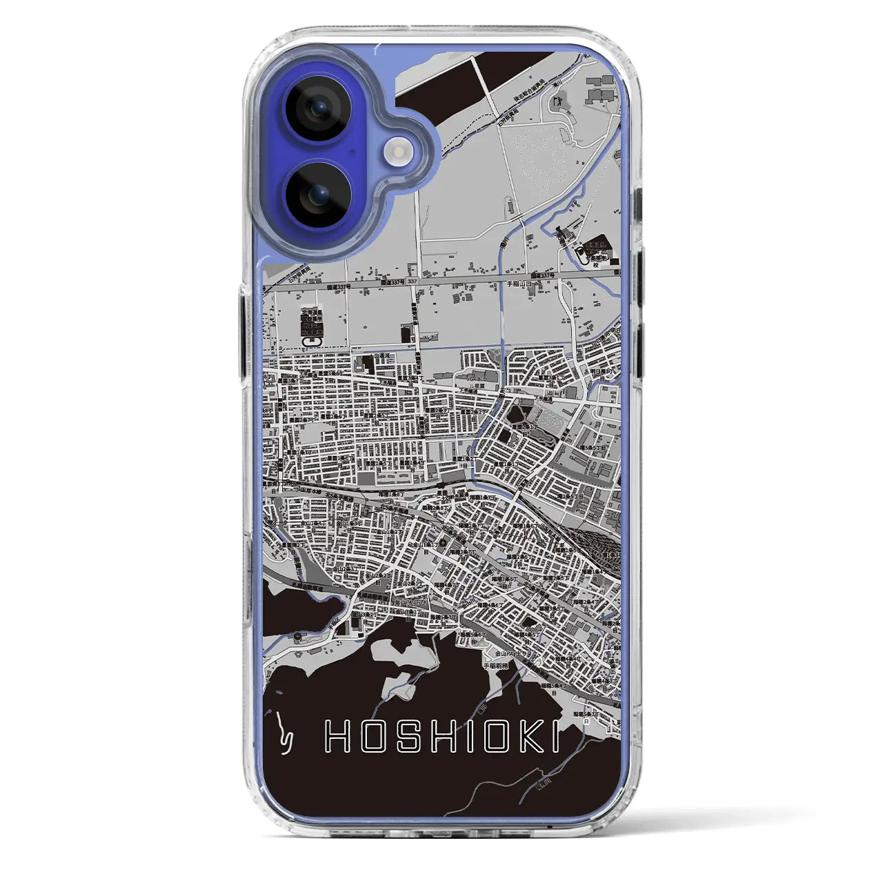 【星置（北海道）】地図柄iPhoneケース（MagSafeタイプ）