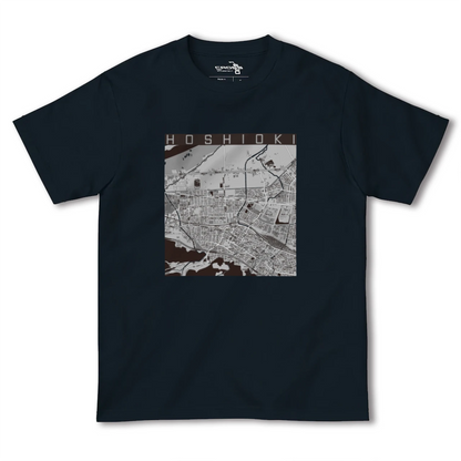 【星置（北海道）】地図柄ヘビーウェイトTシャツ