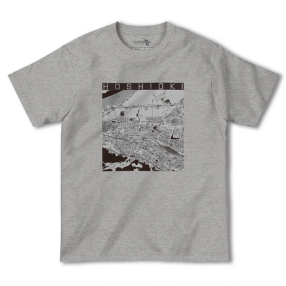 【星置（北海道）】地図柄ヘビーウェイトTシャツ