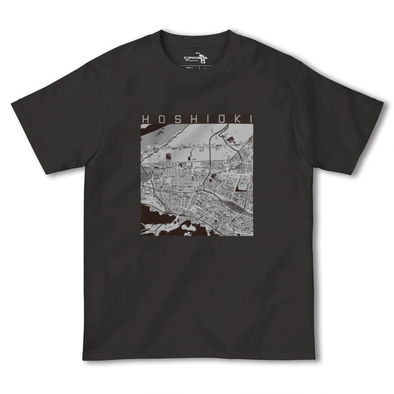 【星置（北海道）】地図柄ヘビーウェイトTシャツ