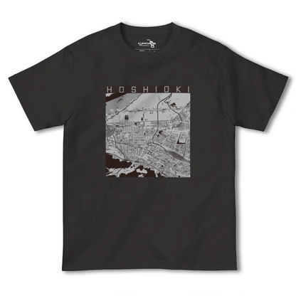 【星置（北海道）】地図柄ヘビーウェイトTシャツ