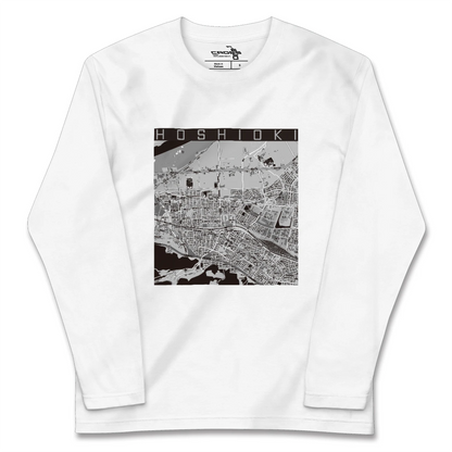 【星置（北海道）】地図柄ロングスリーブTシャツ