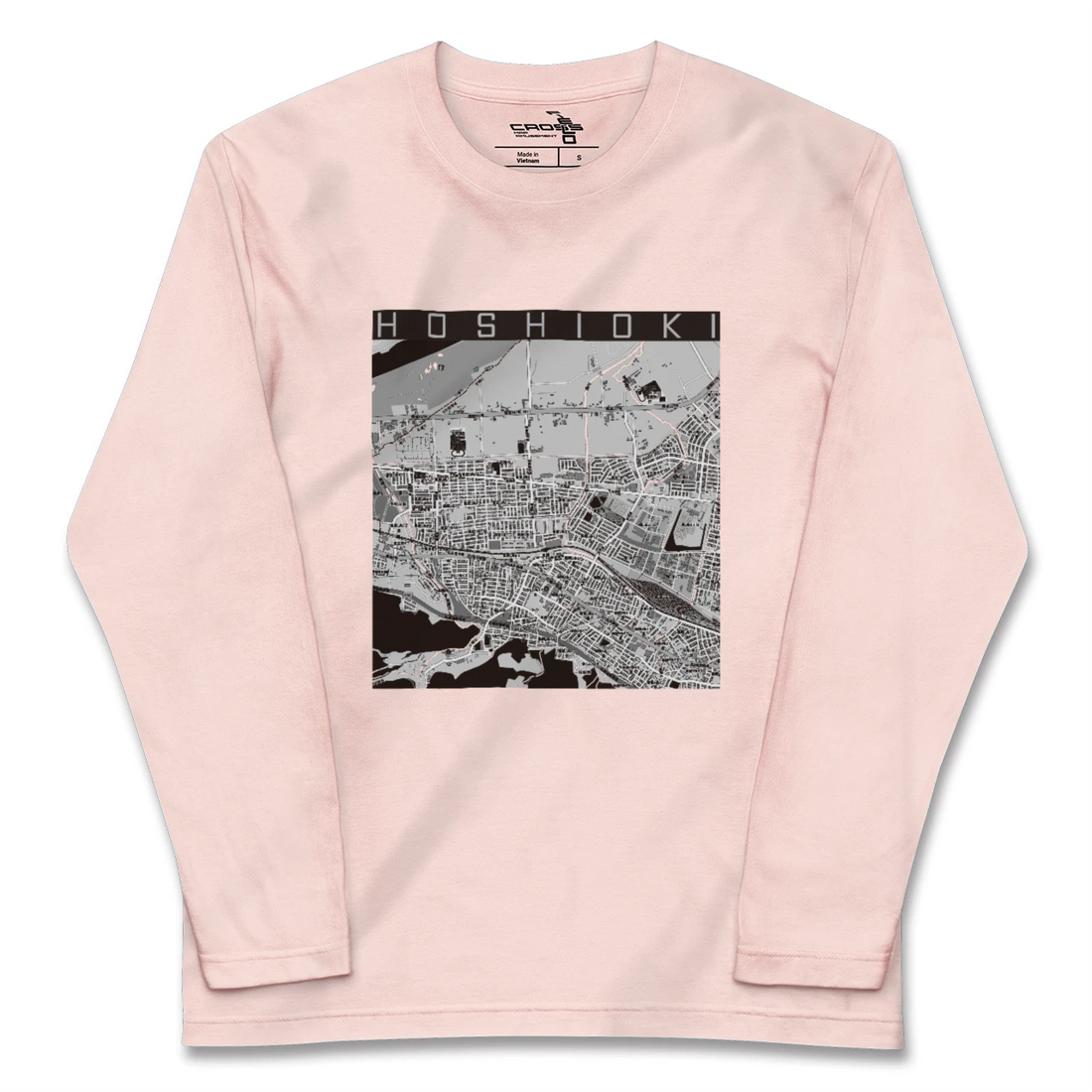 【星置(北海道)】地図柄ロングスリーブTシャツ