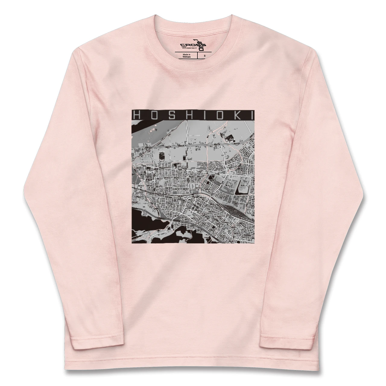 【星置（北海道）】地図柄ロングスリーブTシャツ