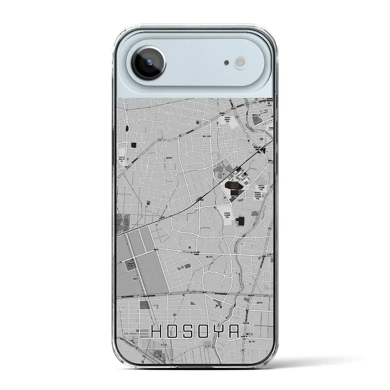 【細谷（群馬県）】地図柄iPhoneケース（クリアタイプ）