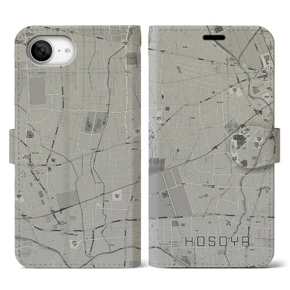 【細谷（群馬県）】地図柄iPhoneケース（手帳タイプ）