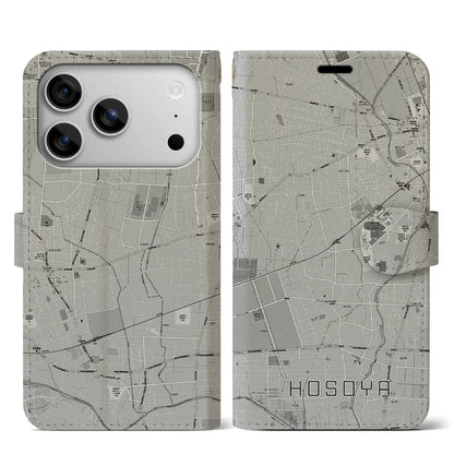 【細谷（群馬県）】地図柄iPhoneケース（手帳タイプ）