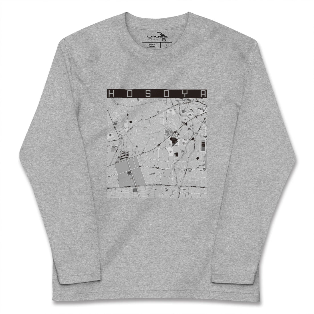 【細谷（群馬県）】地図柄ロングスリーブTシャツ