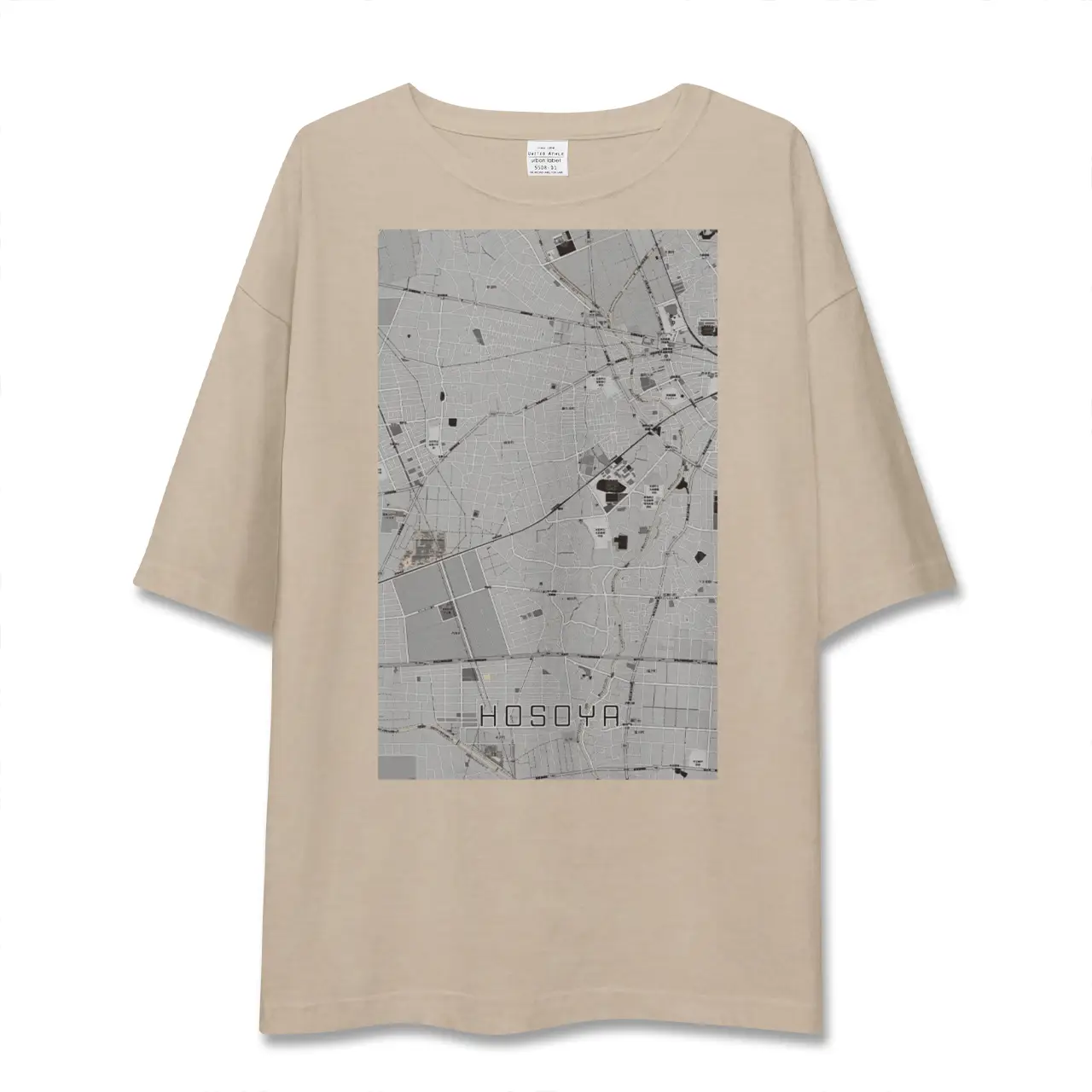 【細谷（群馬県）】地図柄ビッグシルエットTシャツ