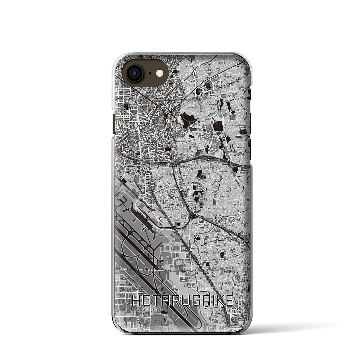【蛍池（大阪府）】地図柄iPhoneケース（クリアタイプ）