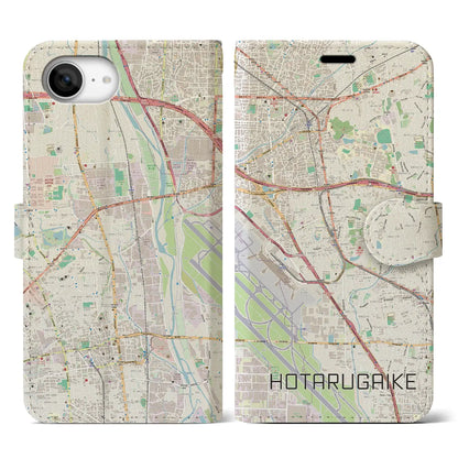 【蛍池（大阪府）】地図柄iPhoneケース（手帳タイプ）