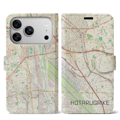 【蛍池（大阪府）】地図柄iPhoneケース（手帳タイプ）