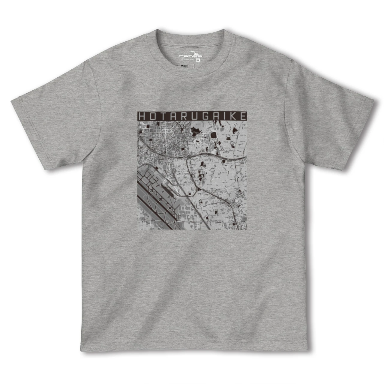 【蛍池（大阪府）】地図柄ヘビーウェイトTシャツ