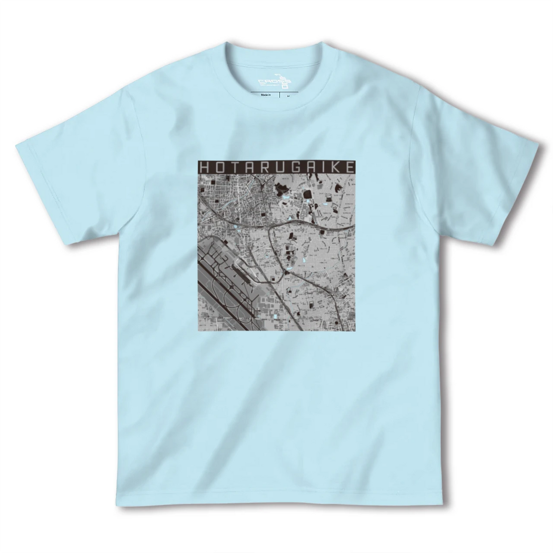 【蛍池(大阪府)】地図柄ヘビーウェイトTシャツ