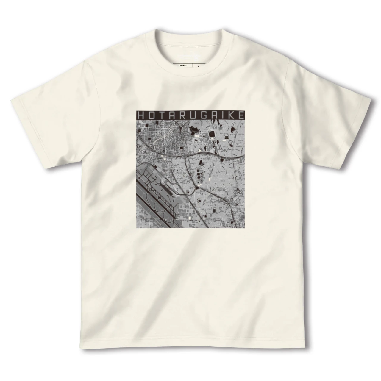 【蛍池（大阪府）】地図柄ヘビーウェイトTシャツ