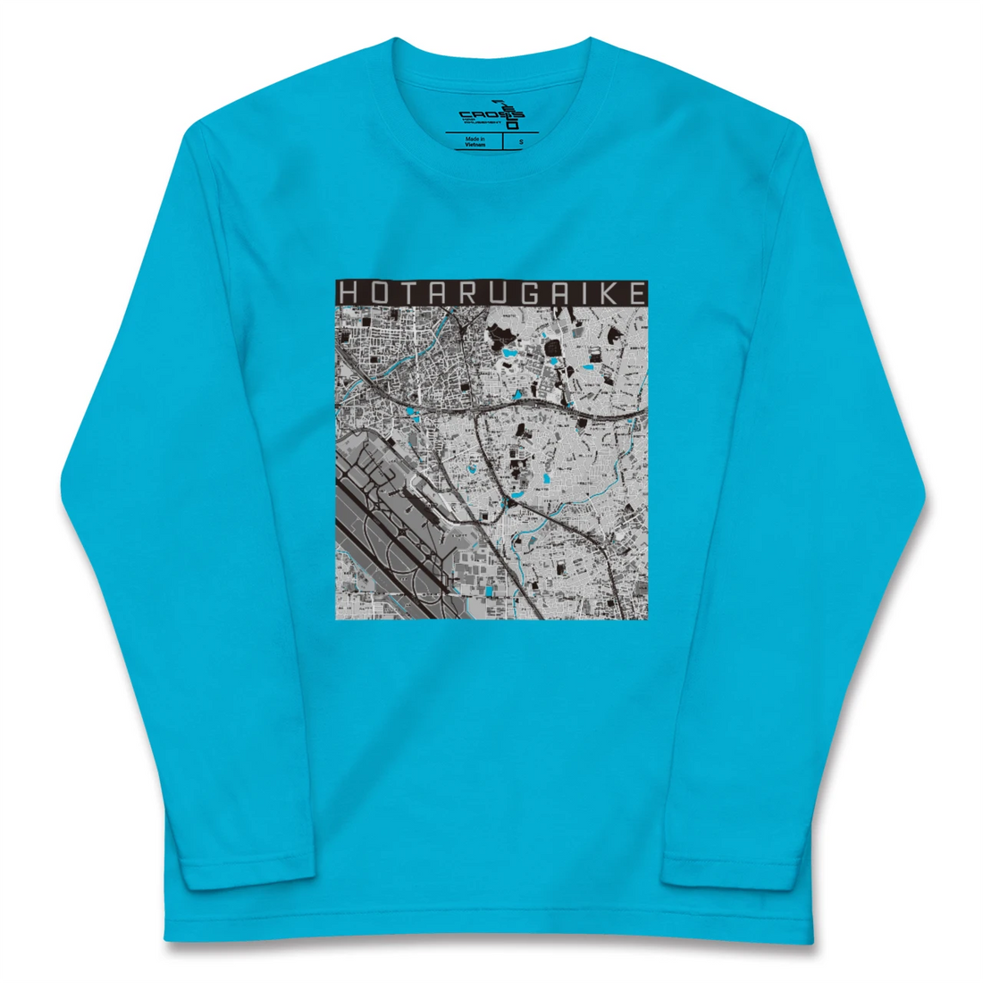 【蛍池(大阪府)】地図柄ロングスリーブTシャツ