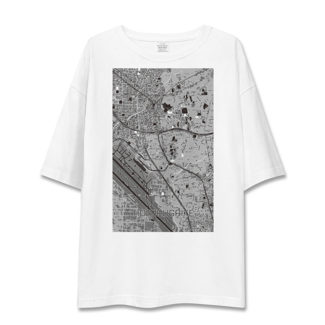 【蛍池(大阪府)】地図柄ビッグシルエットTシャツ