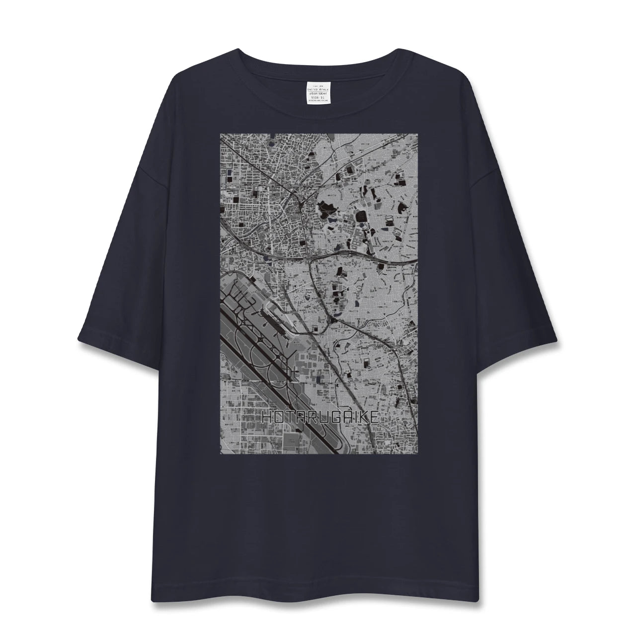 【蛍池（大阪府）】地図柄ビッグシルエットTシャツ