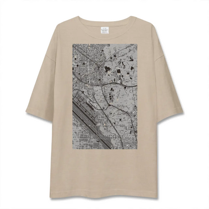 【蛍池（大阪府）】地図柄ビッグシルエットTシャツ