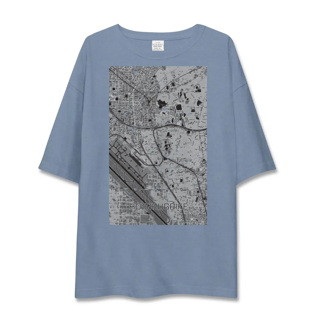 【蛍池（大阪府）】地図柄ビッグシルエットTシャツ