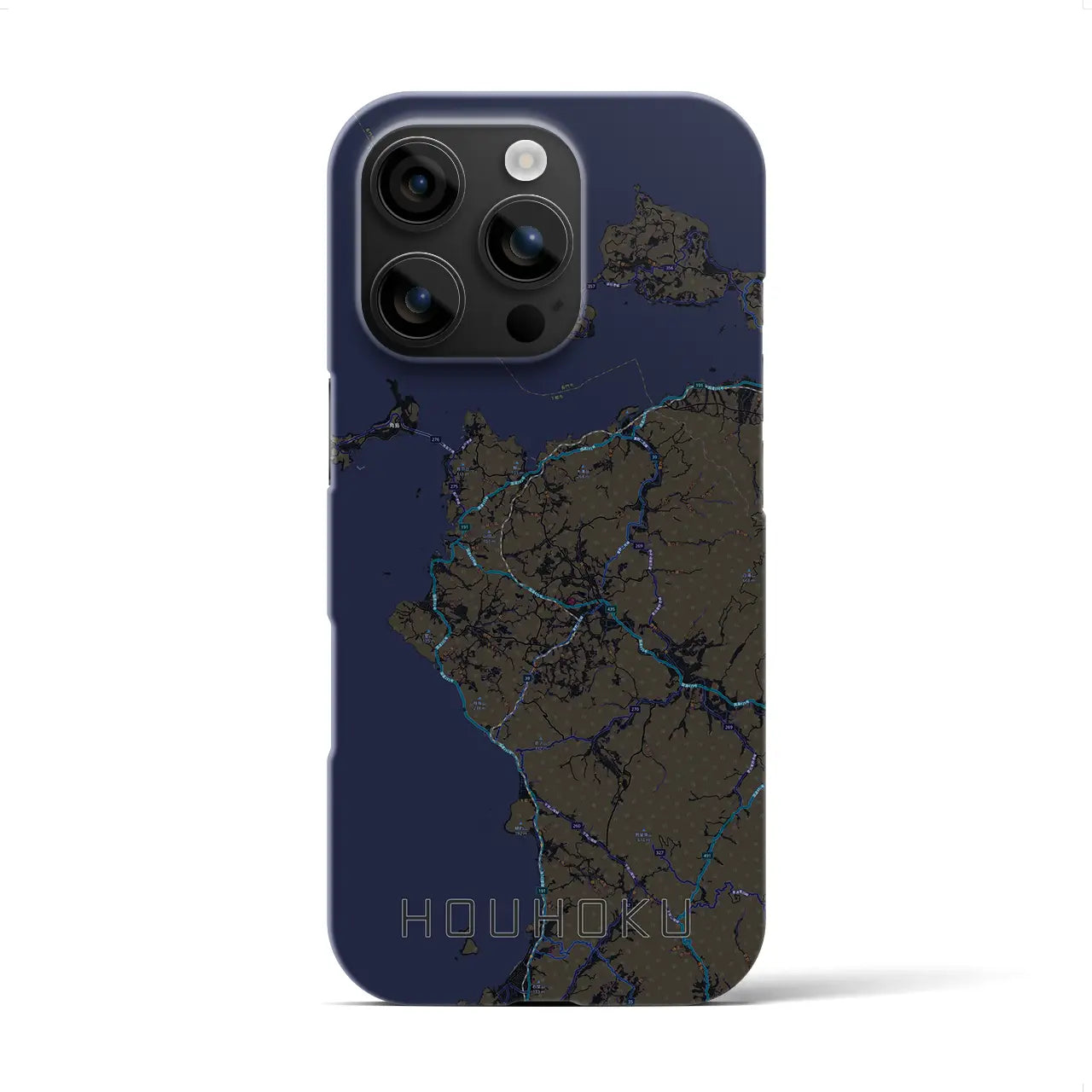 【豊北（山口県）】地図柄iPhoneケース（バックカバータイプ）