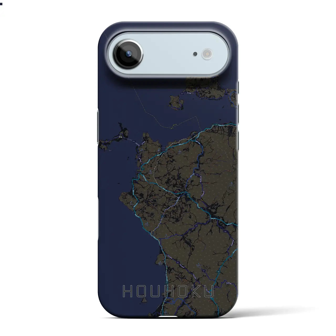 【豊北（山口県）】地図柄iPhoneケース（バックカバータイプ）