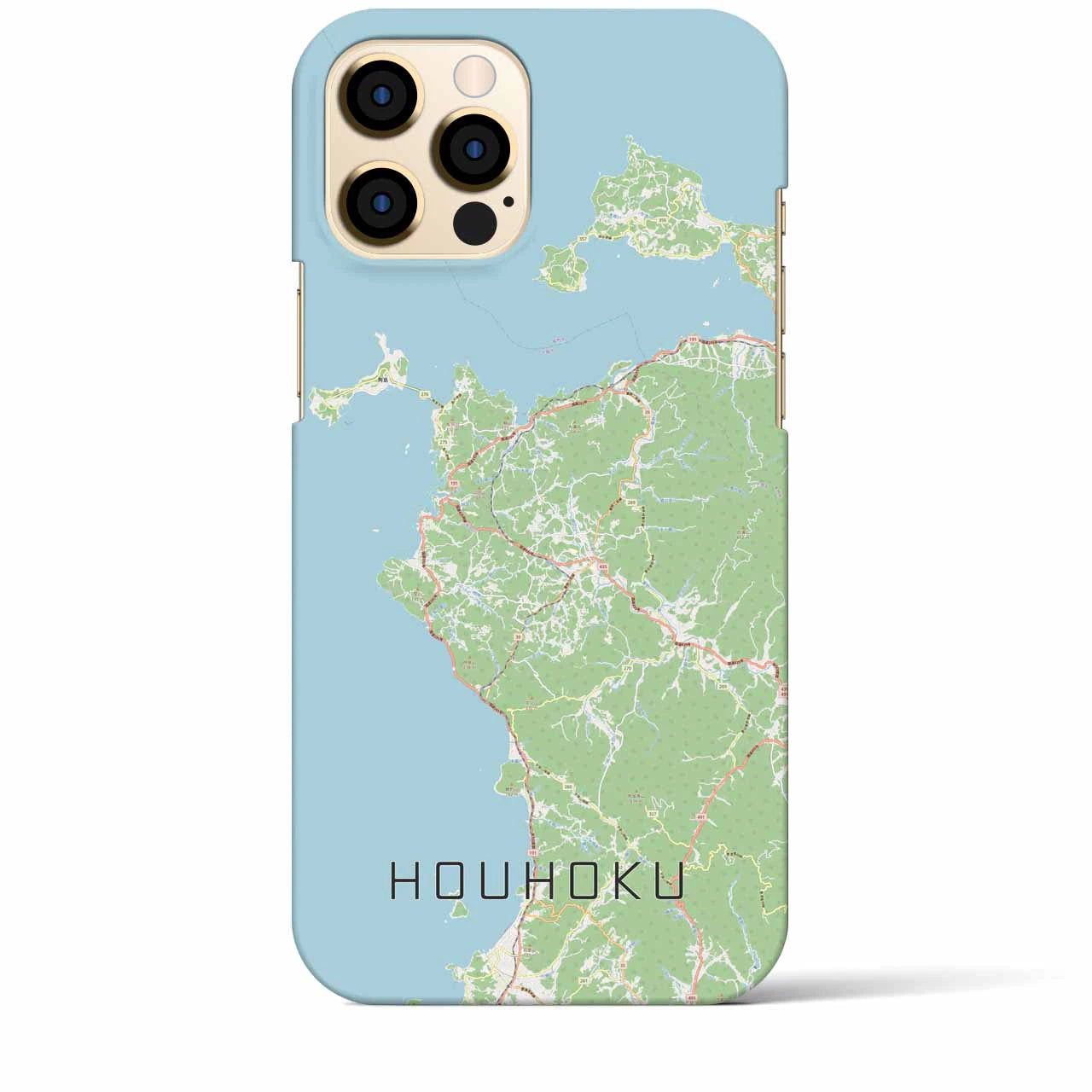 【豊北（山口県）】地図柄iPhoneケース（バックカバータイプ）
