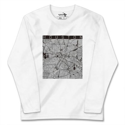 【ヒューストン（アメリカ）】地図柄ロングスリーブTシャツ