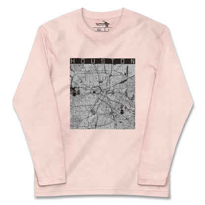 【ヒューストン（アメリカ）】地図柄ロングスリーブTシャツ
