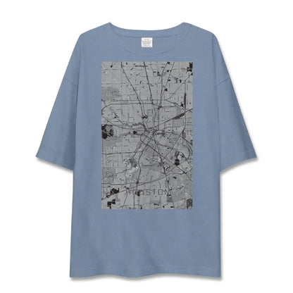 【ヒューストン（アメリカ）】地図柄ビッグシルエットTシャツ