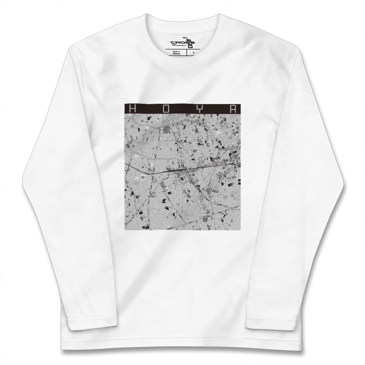 【保谷（東京都）】地図柄ロングスリーブTシャツ