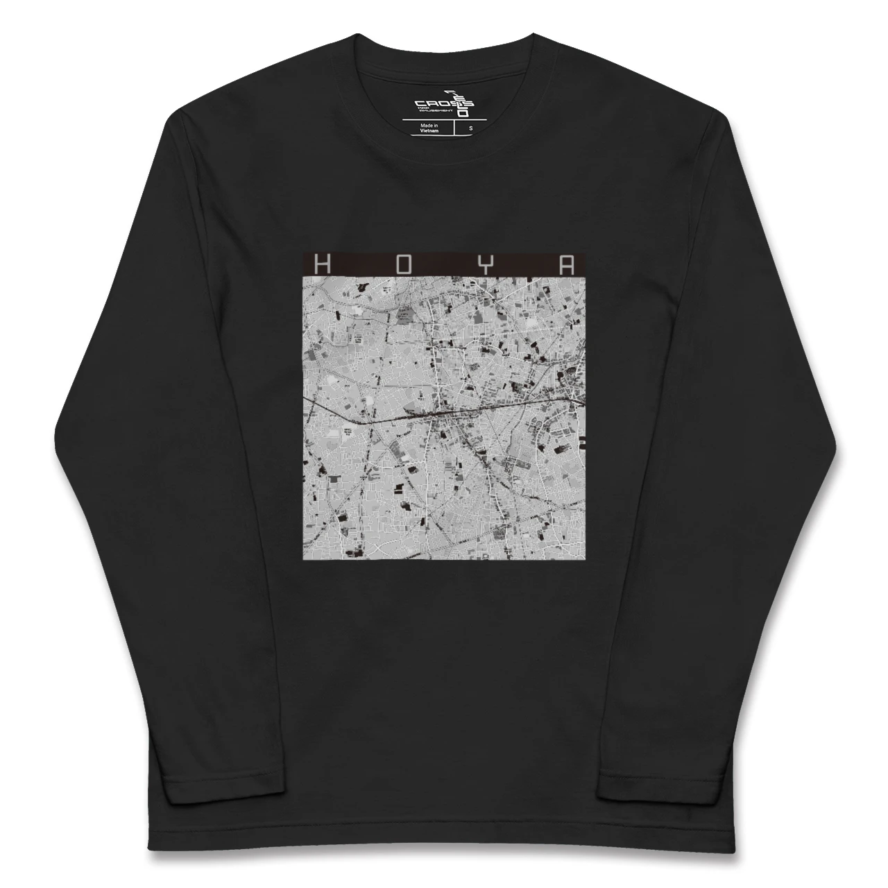 【保谷（東京都）】地図柄ロングスリーブTシャツ