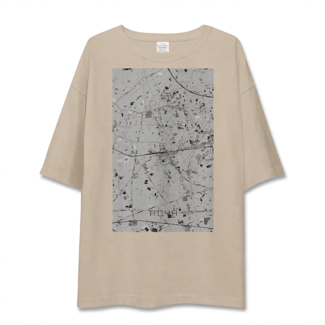 【保谷(東京都)】地図柄ビッグシルエットTシャツ