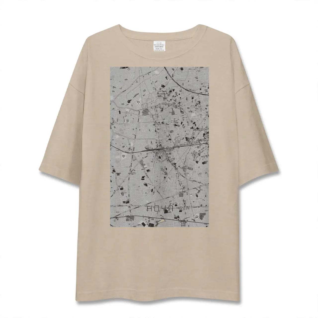 【保谷（東京都）】地図柄ビッグシルエットTシャツ