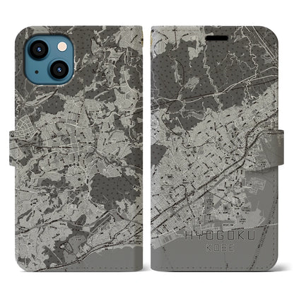 【兵庫区（神戸市）】地図柄iPhoneケース（手帳タイプ）