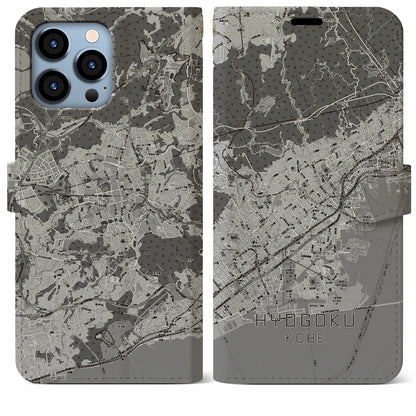 【兵庫区（神戸市）】地図柄iPhoneケース（手帳タイプ）