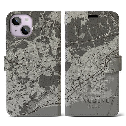 【兵庫区（神戸市）】地図柄iPhoneケース（手帳タイプ）