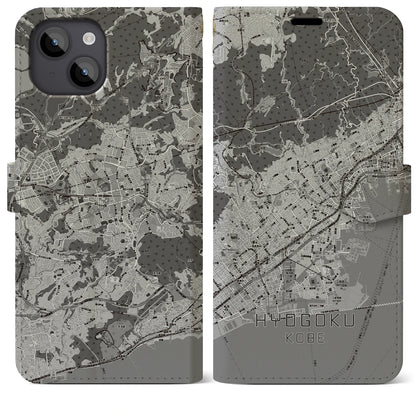 【兵庫区（神戸市）】地図柄iPhoneケース（手帳タイプ）