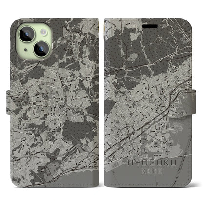 【兵庫区（神戸市）】地図柄iPhoneケース（手帳タイプ）