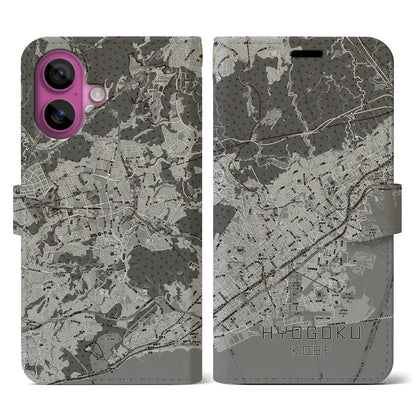 【兵庫区（神戸市）】地図柄iPhoneケース（手帳タイプ）