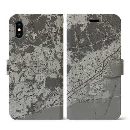 【兵庫区（神戸市）】地図柄iPhoneケース（手帳タイプ）