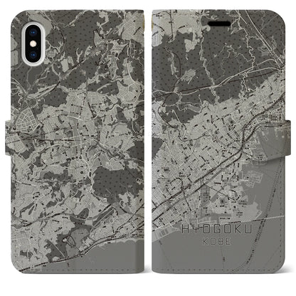 【兵庫区（神戸市）】地図柄iPhoneケース（手帳タイプ）