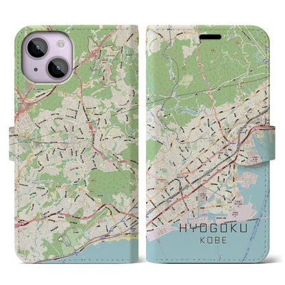 【兵庫区（神戸市）】地図柄iPhoneケース（手帳タイプ）