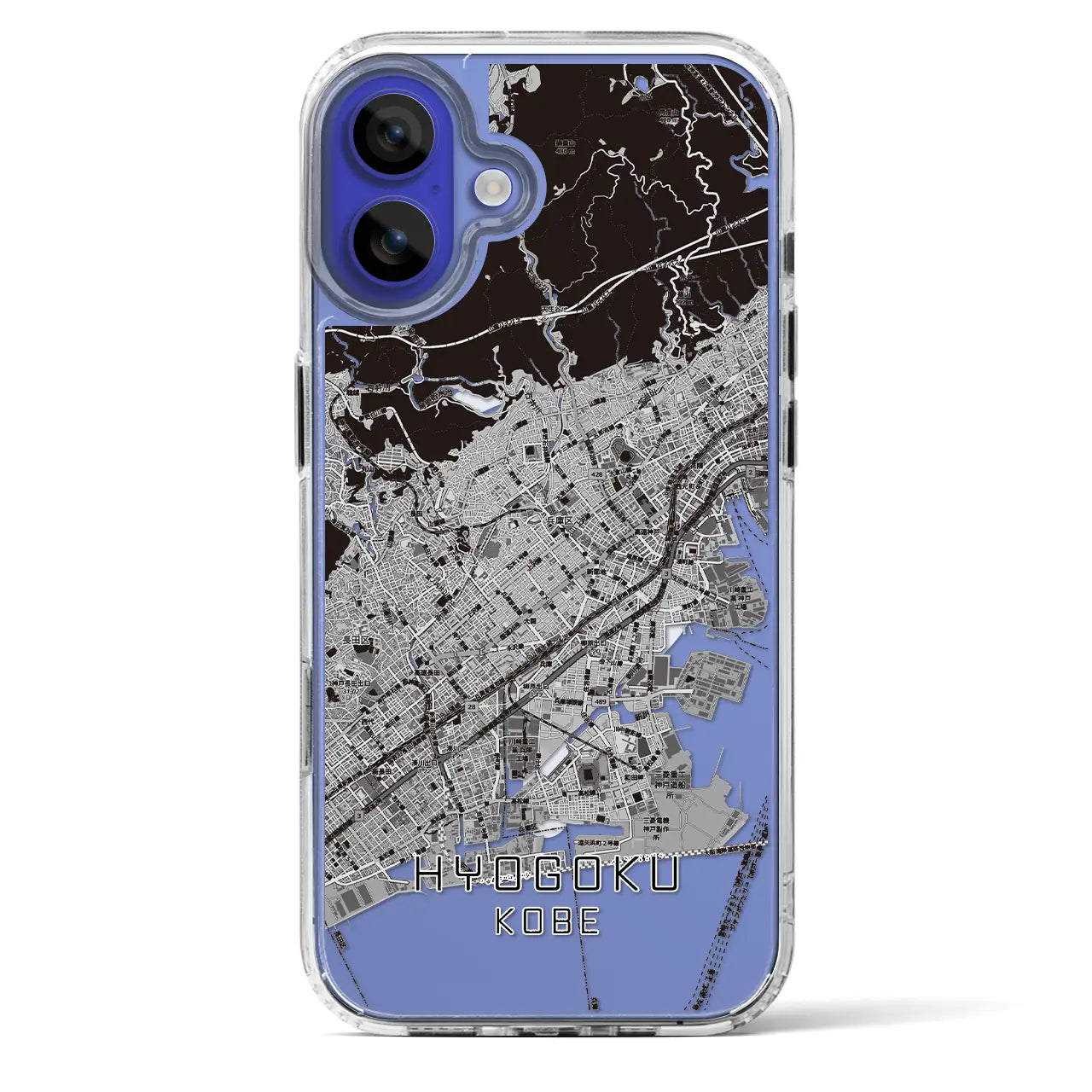 【兵庫区（神戸市）】地図柄iPhoneケース（MagSafeタイプ）