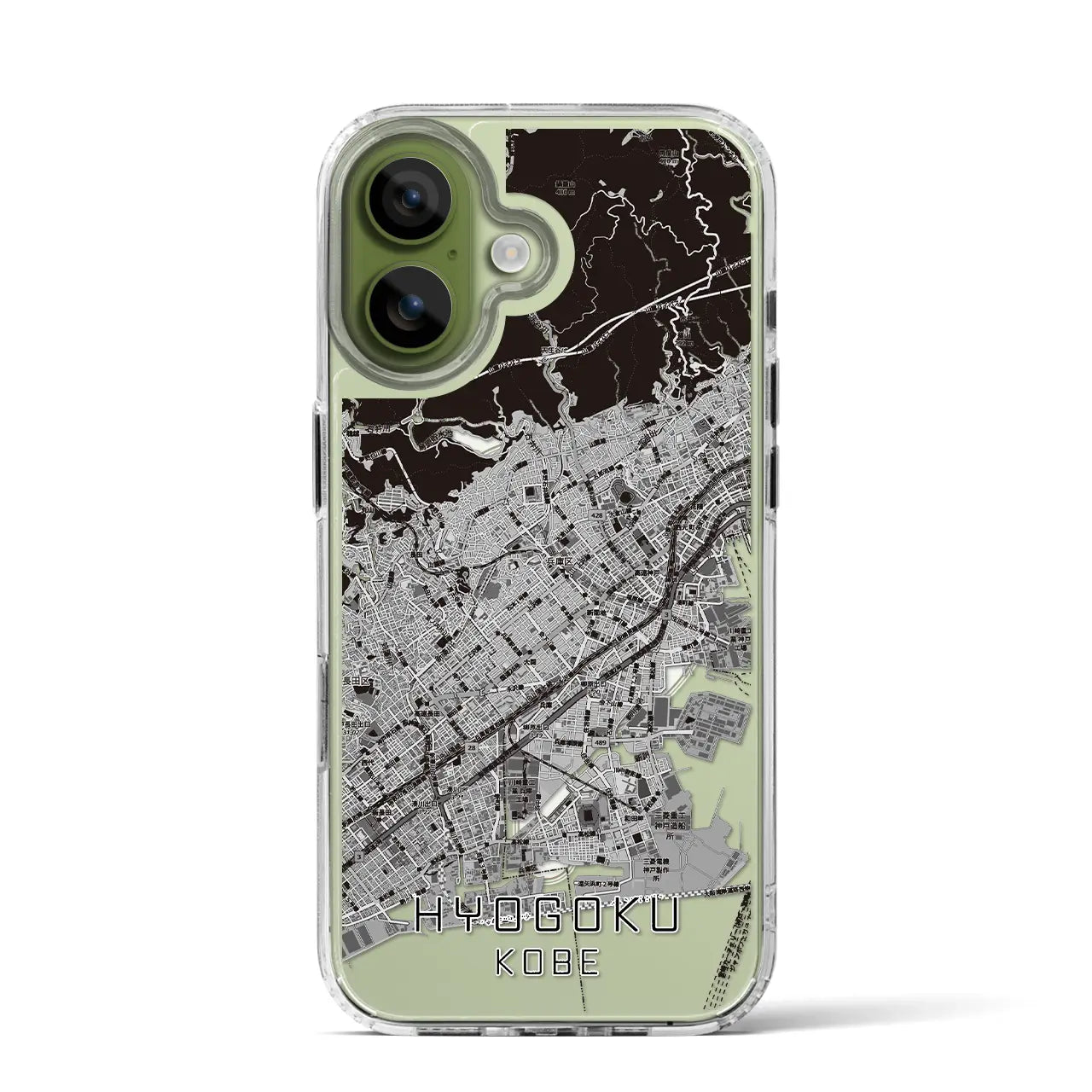 【兵庫区（神戸市）】地図柄iPhoneケース（MagSafeタイプ）