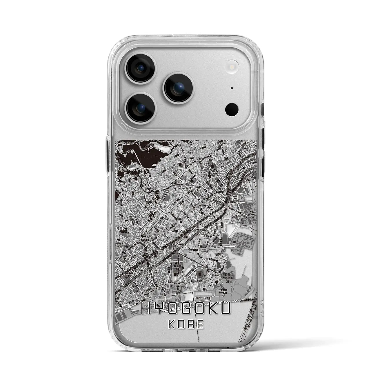 【兵庫区（神戸市）】地図柄iPhoneケース（MagSafeタイプ）