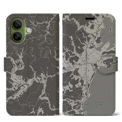 【日向（宮崎県）】地図柄iPhoneケース（手帳タイプ）