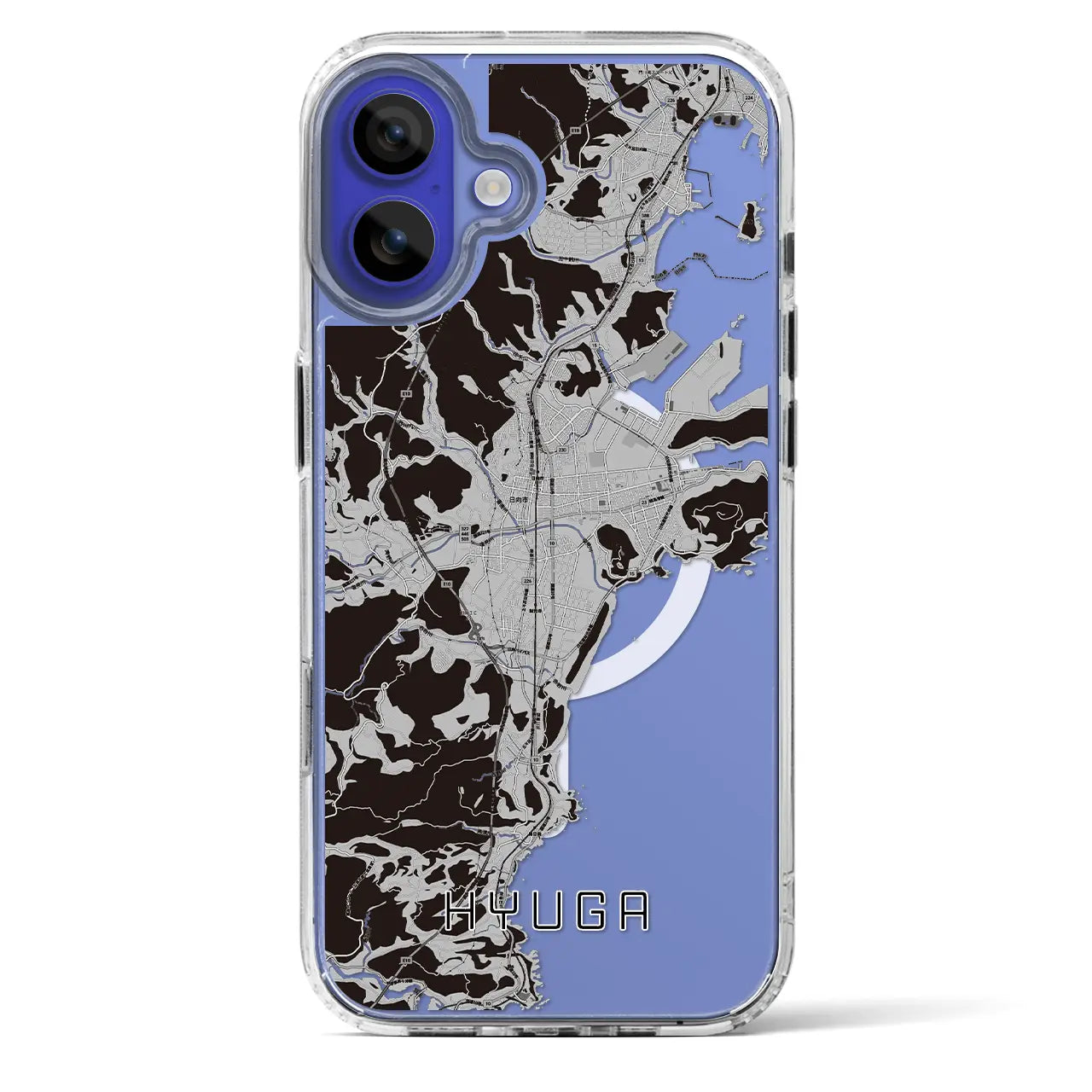 【日向（宮崎県）】地図柄iPhoneケース（MagSafeタイプ）