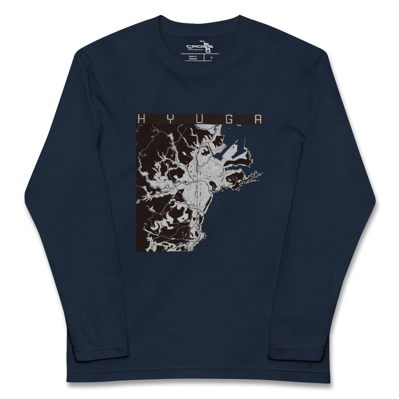 【日向（宮崎県）】地図柄ロングスリーブTシャツ
